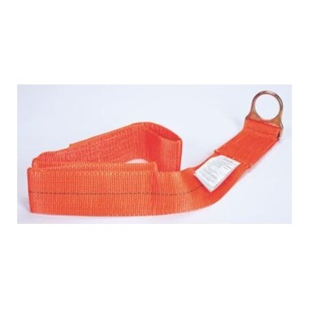 Msa Safety Anchorage Connector Strap, Orange Polyester, 5' 505298